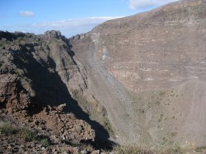 Cratera do vulcão